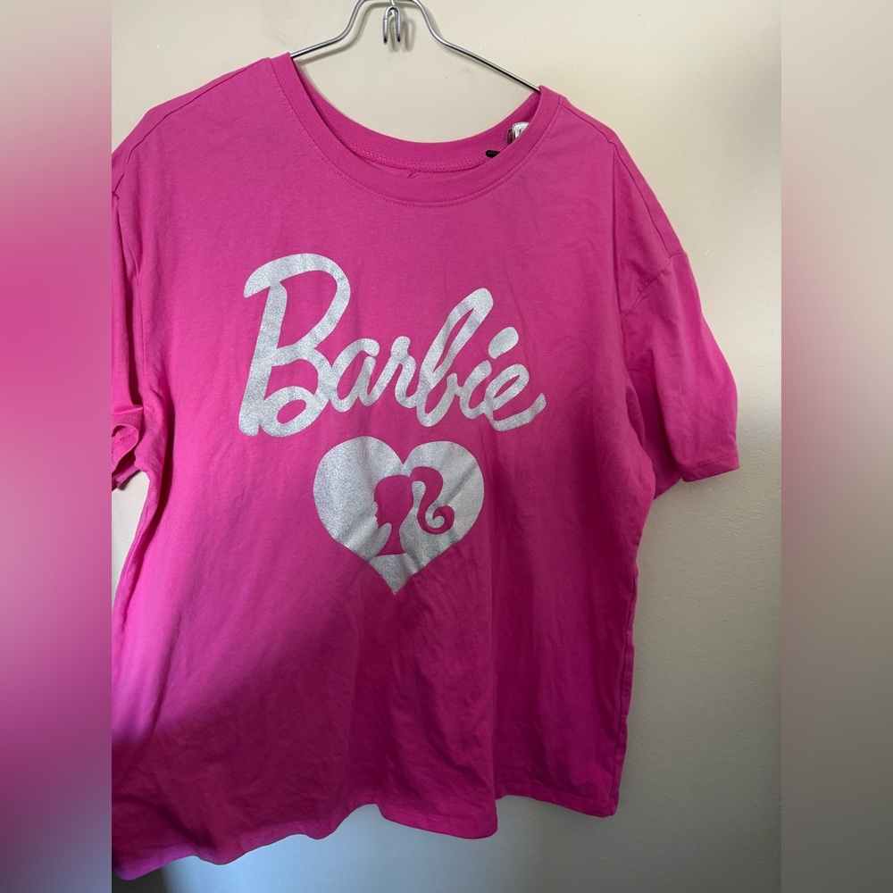 Barbie Fuchsia Tee with White Logo